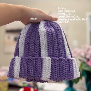Multicolor Crochet Beanie Hat Fall Winter Spring Hat For Personal or Gifts B2  B